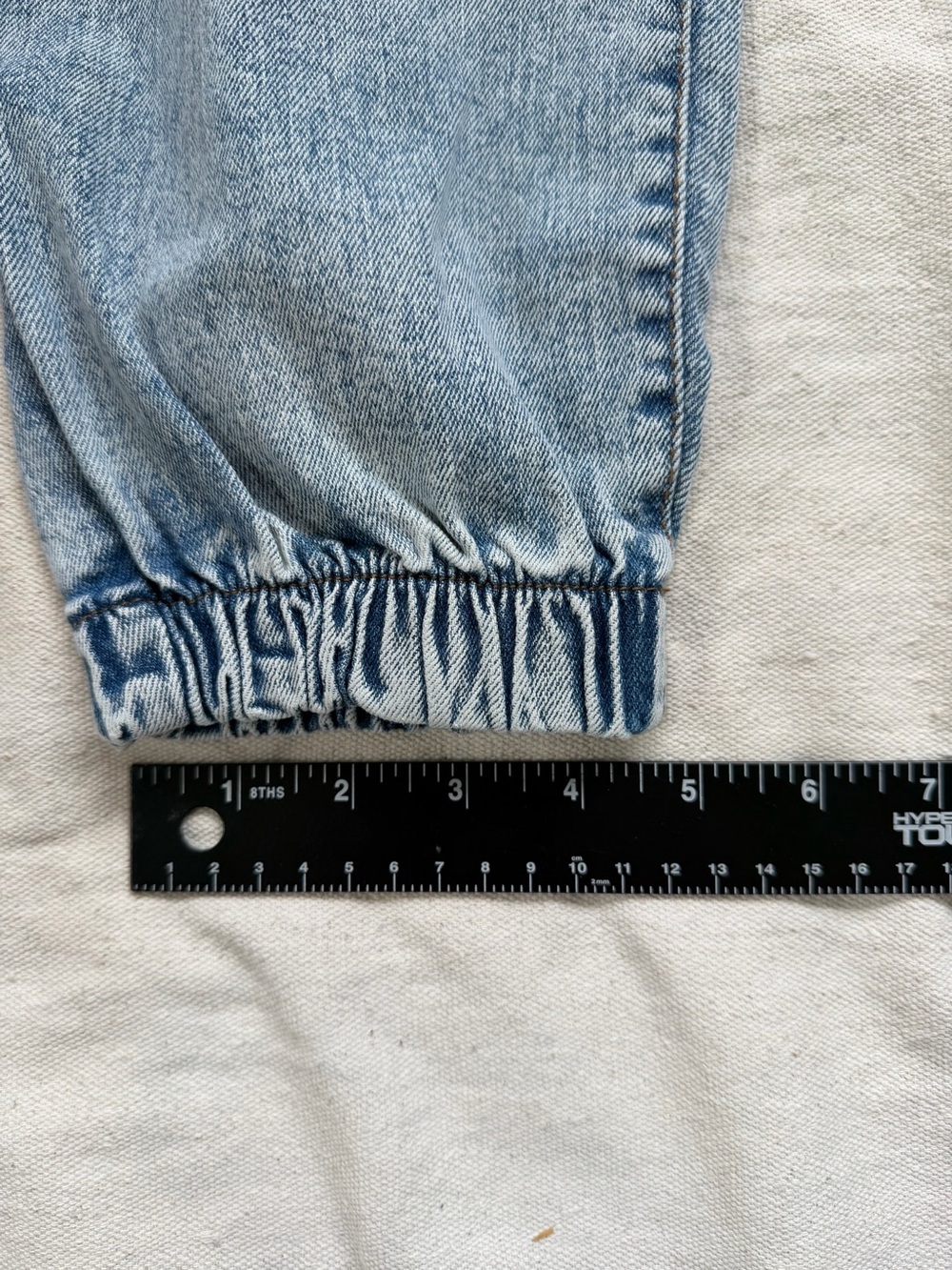 High Rise Cargo Jogger Jeans Acid Wash Balloon Barrel Pants Denim Retro Y2K 80s - Picture 13 of 15